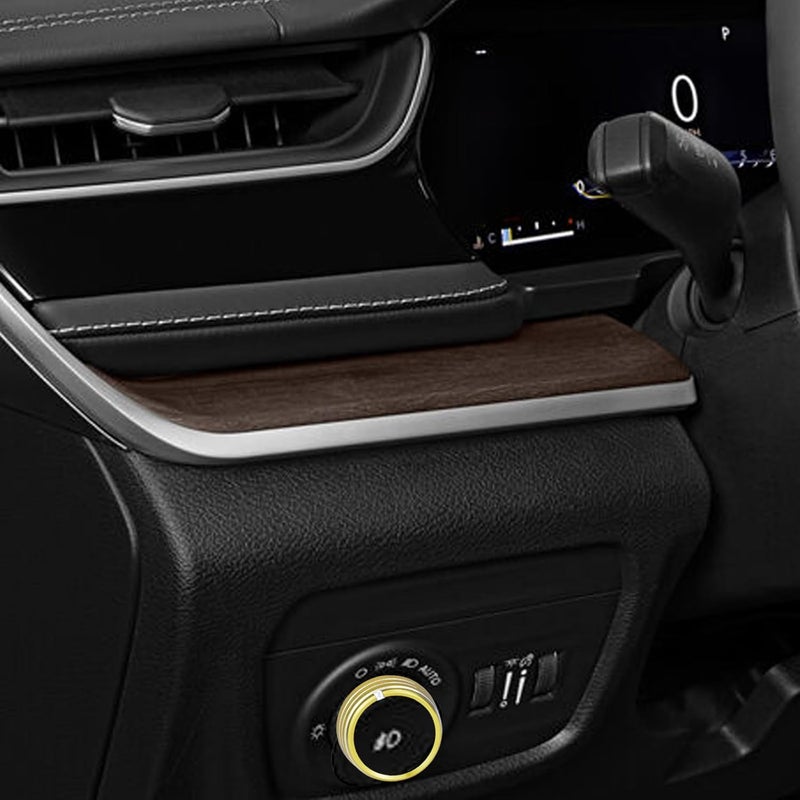 HDUFC for Jeep 2022-2025 Grand Cherokee/Grand Cherokee 4xe/Grand Cherokee L car Interior 6-Piece Set, Shift Switch, air Conditioning Adjustment, Headlight Switch knob, Start Button Cover/Ring (Gold) - Image 4